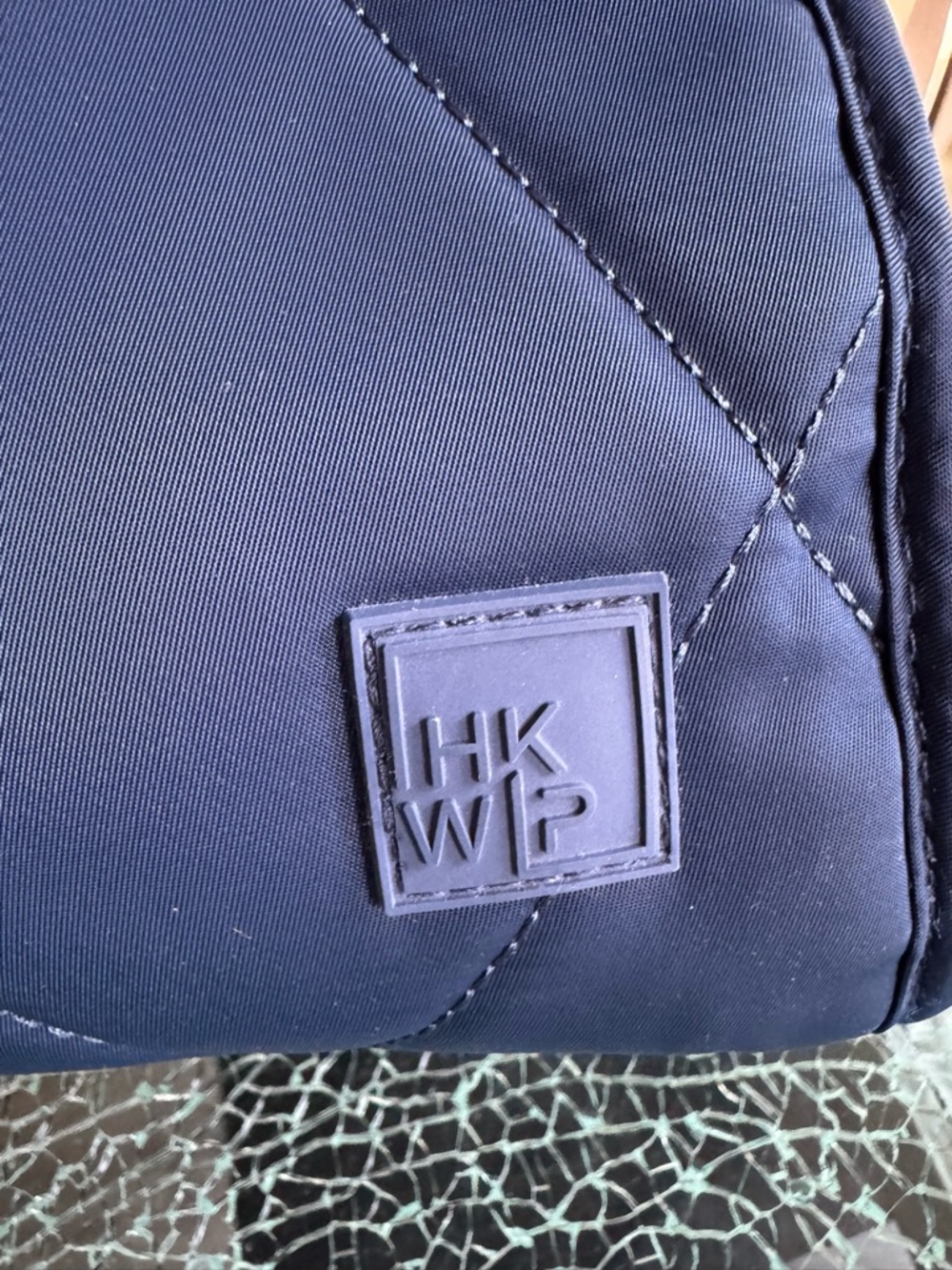 IHKWIP Navy Quilted Tote Bag with Braided Strap - Picture 5 of 9